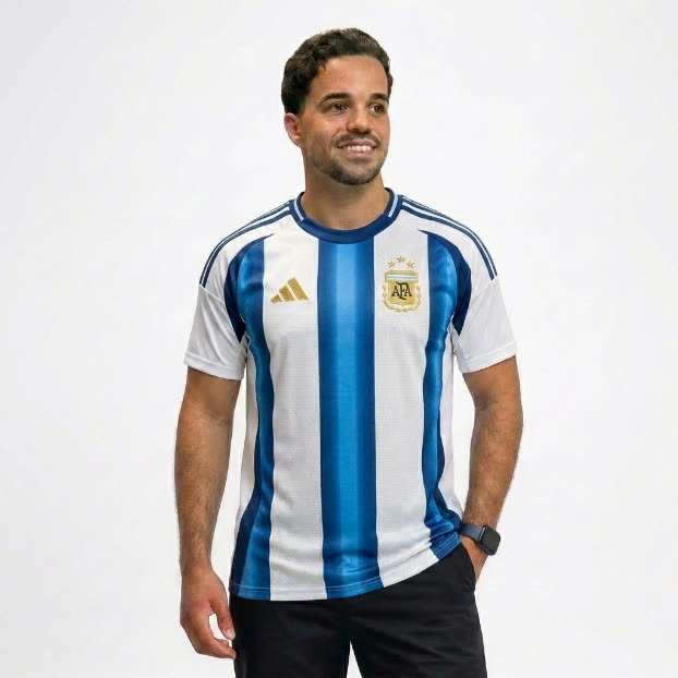 Camisa Nacional Seleção Argentina — Premium — Masculino — Home