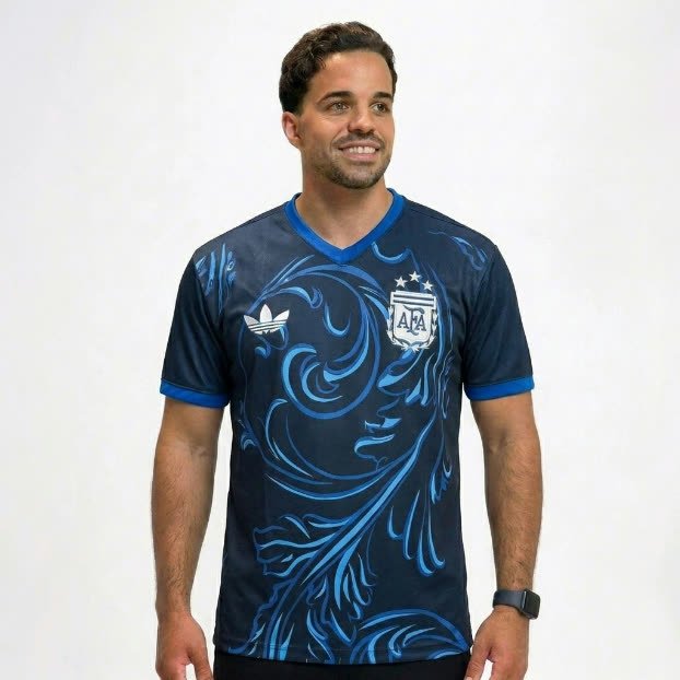Camisa Nacional Seleção Argentina — Premium — Masculino — Versão 2