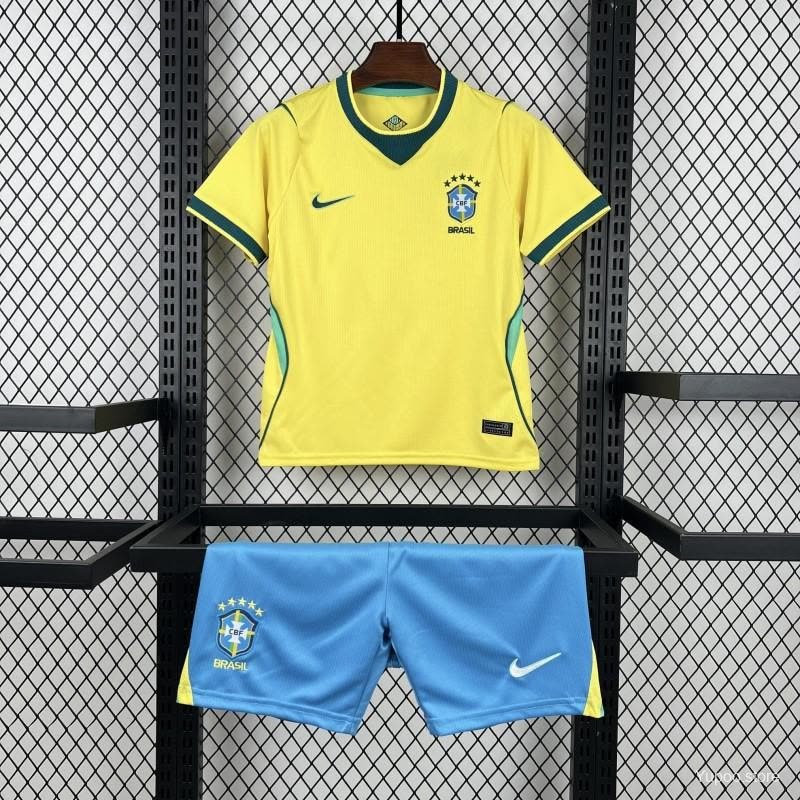 Conjunto Infantil Tailandesa Premium Seleção Brasileira