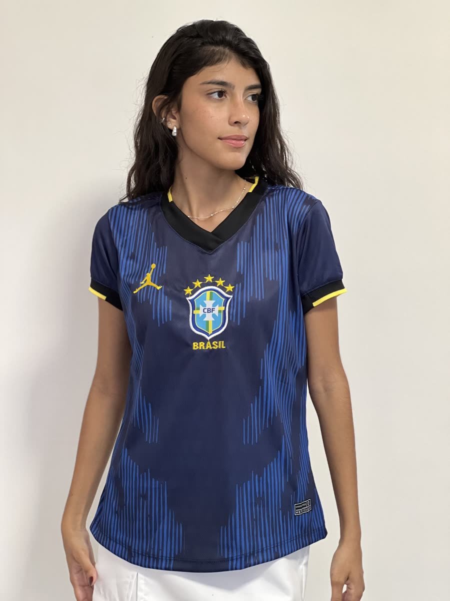Camisa Feminina Nacional Azul Copa 2026