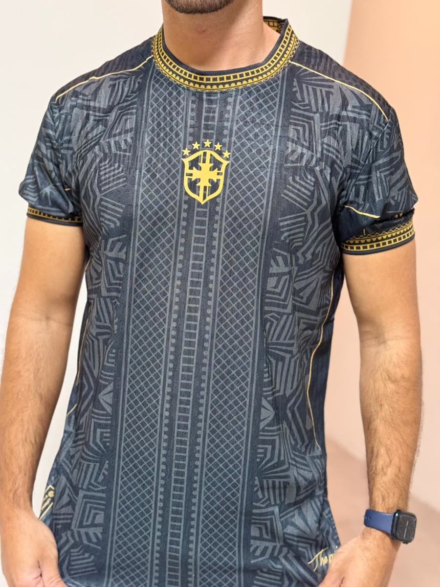 Camisa Tailandesa Seleção Brasileira — Modelo Jogador — Tribal NJR