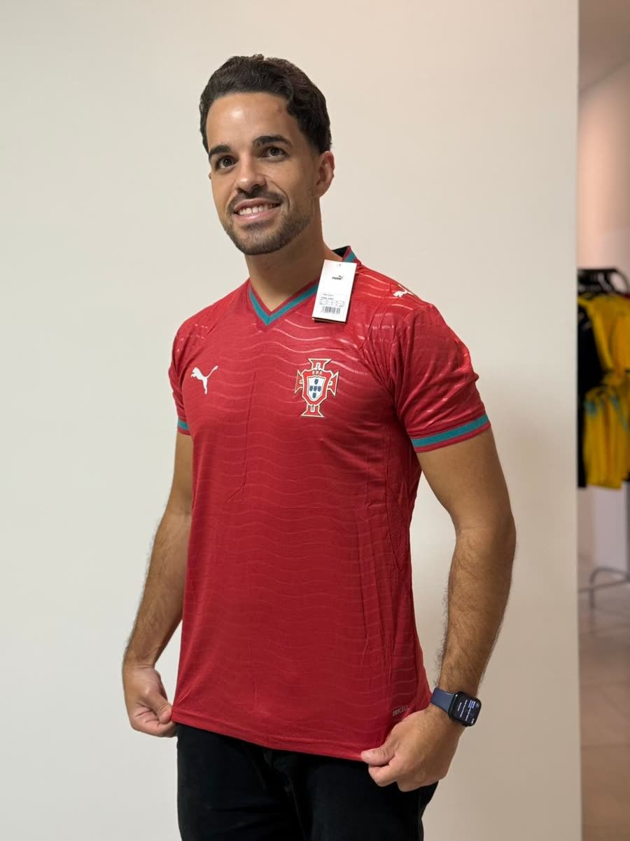 Camisa Tailandesa Seleção Portugal — Modelo Torcedor — Masculino — Vermelha